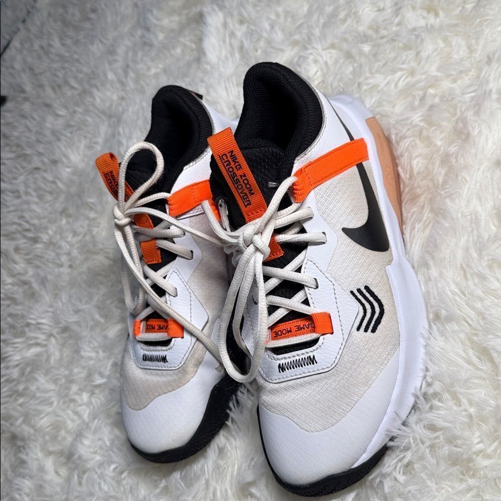 Nike White and Orange Athletic Shoes